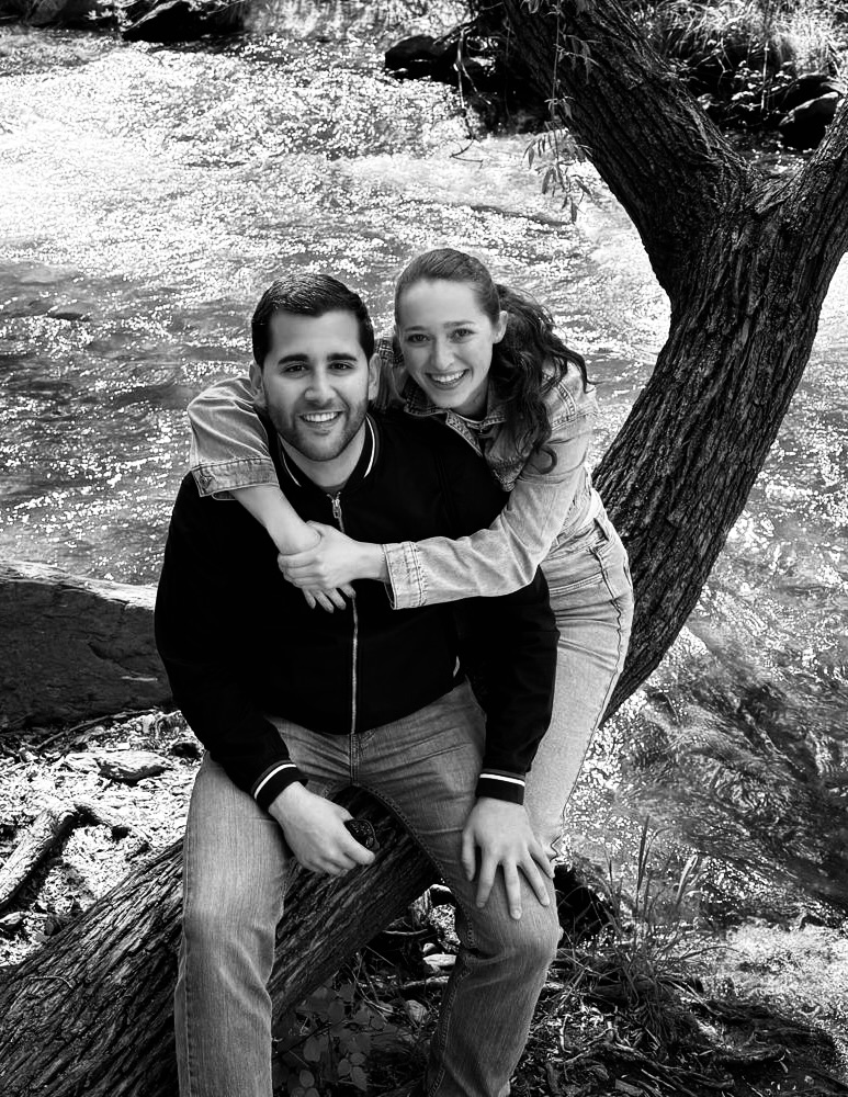 Wedding photo of the couple